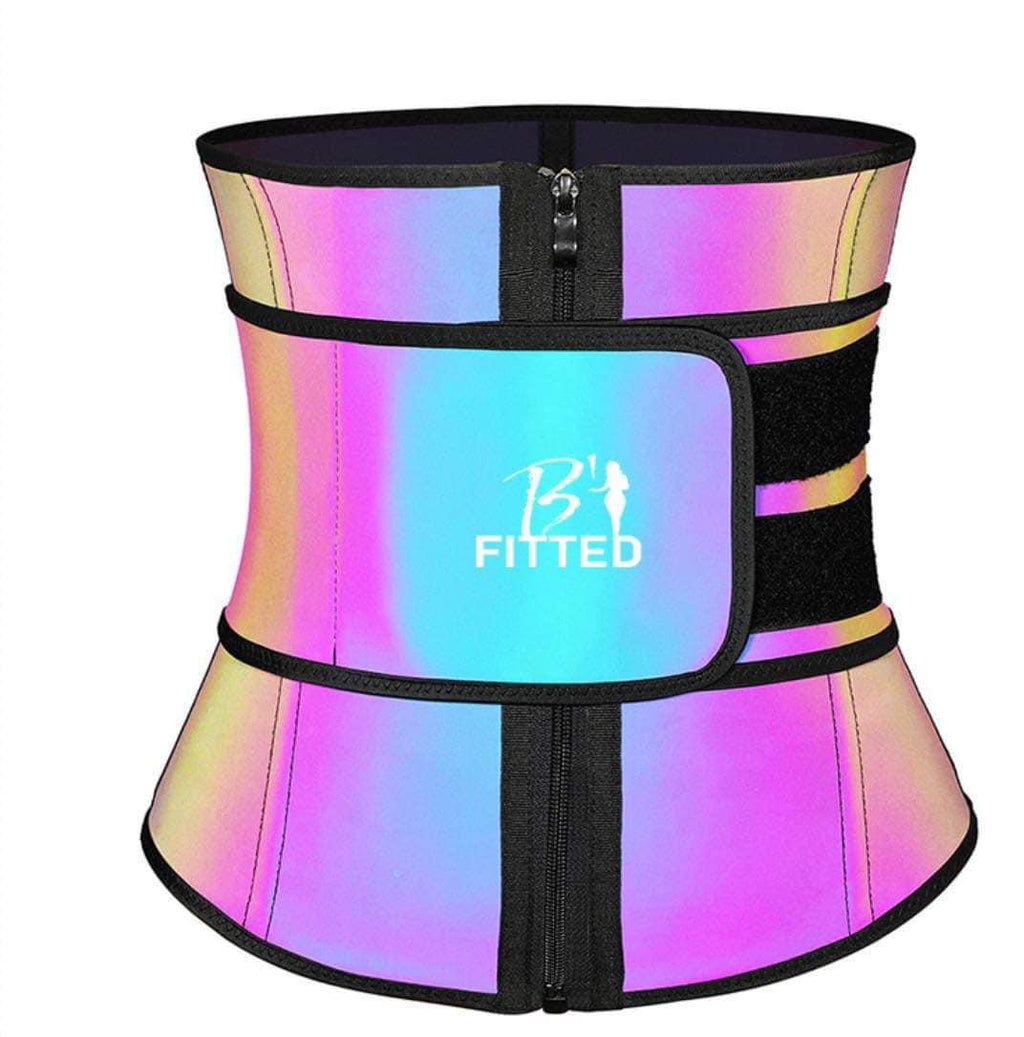 B’Fitted Single Strap Holographic Waist Trainer