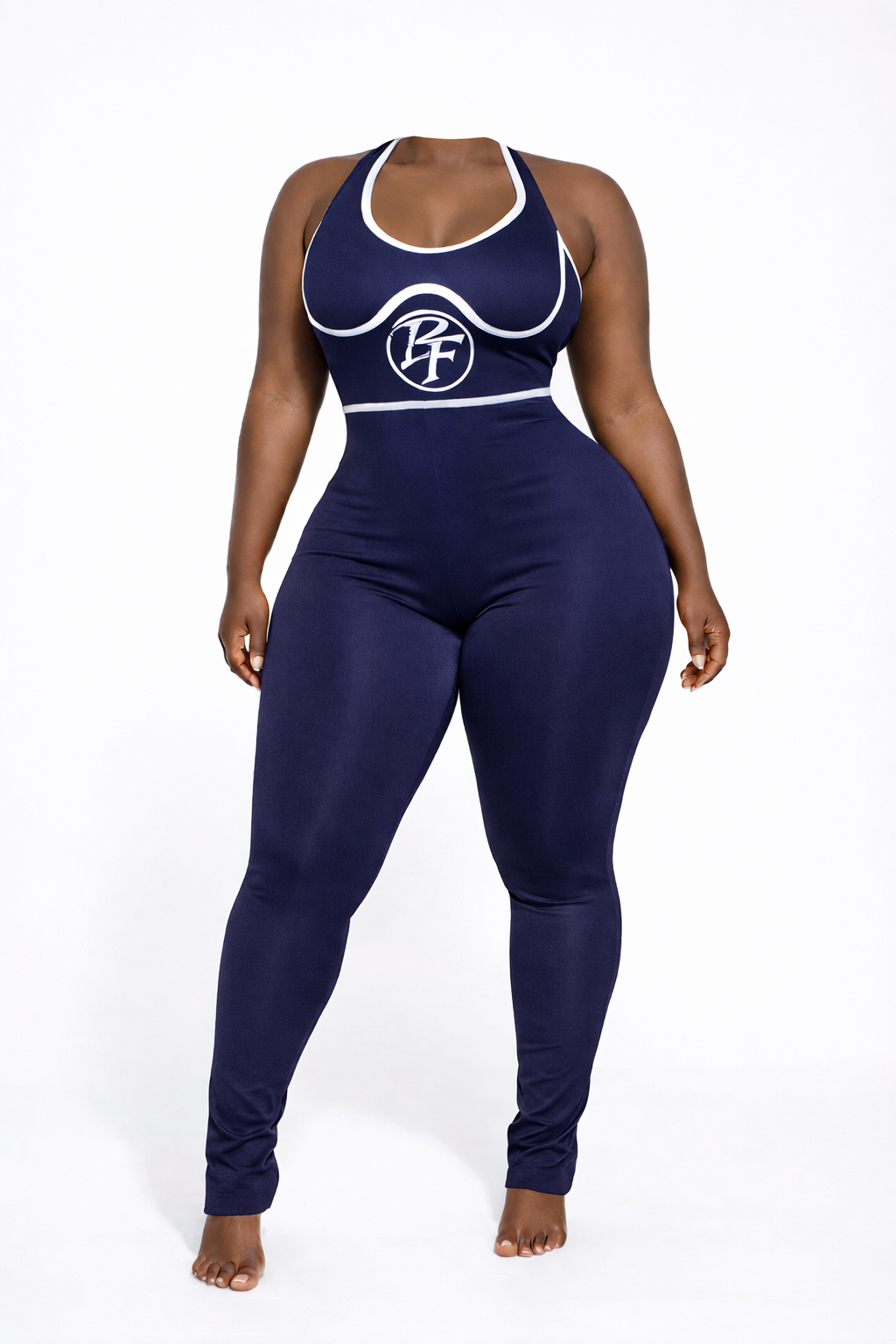 BFitted Backless Jumpsuit Shaper