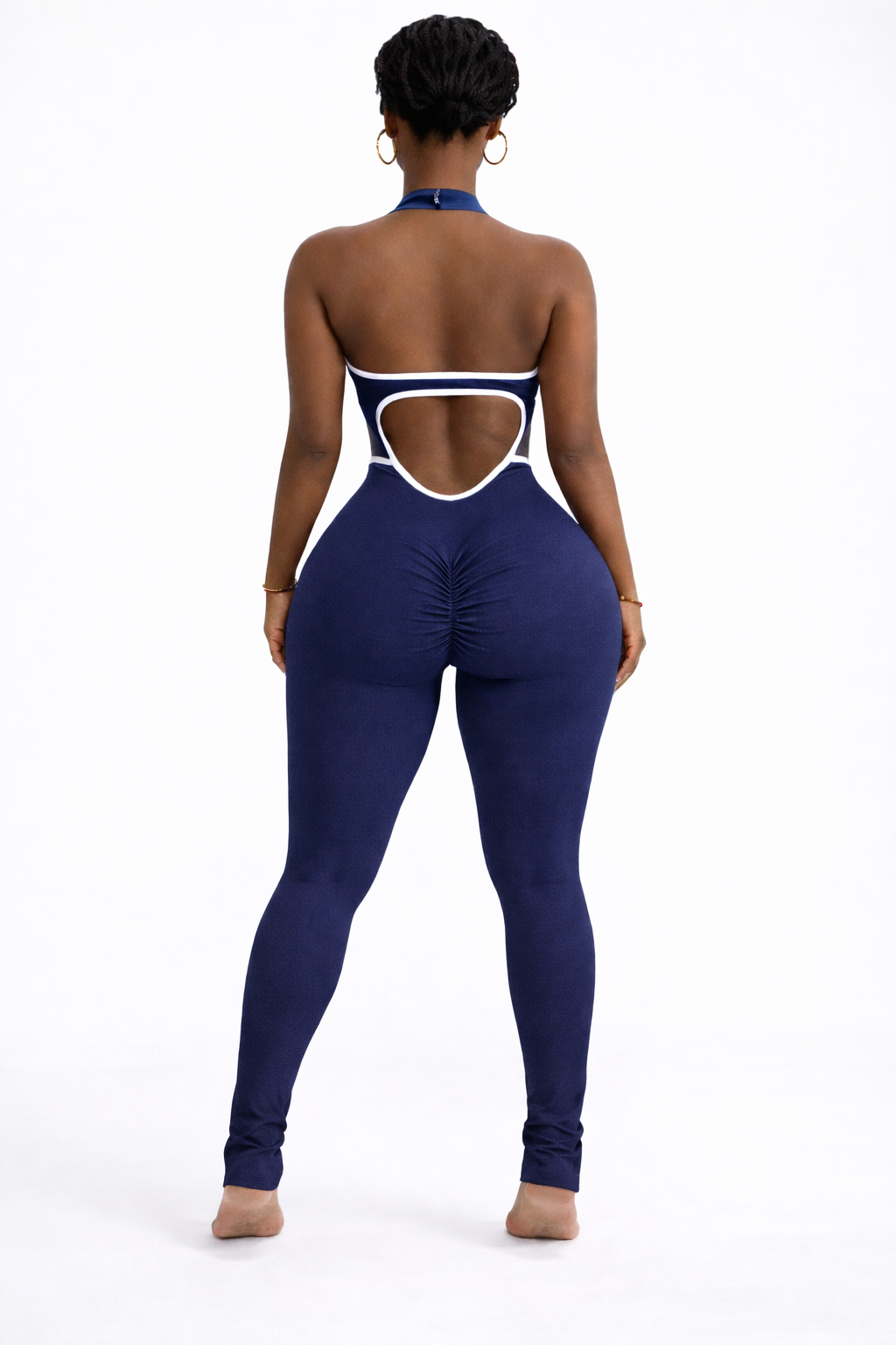 BFitted Backless Jumpsuit Shaper