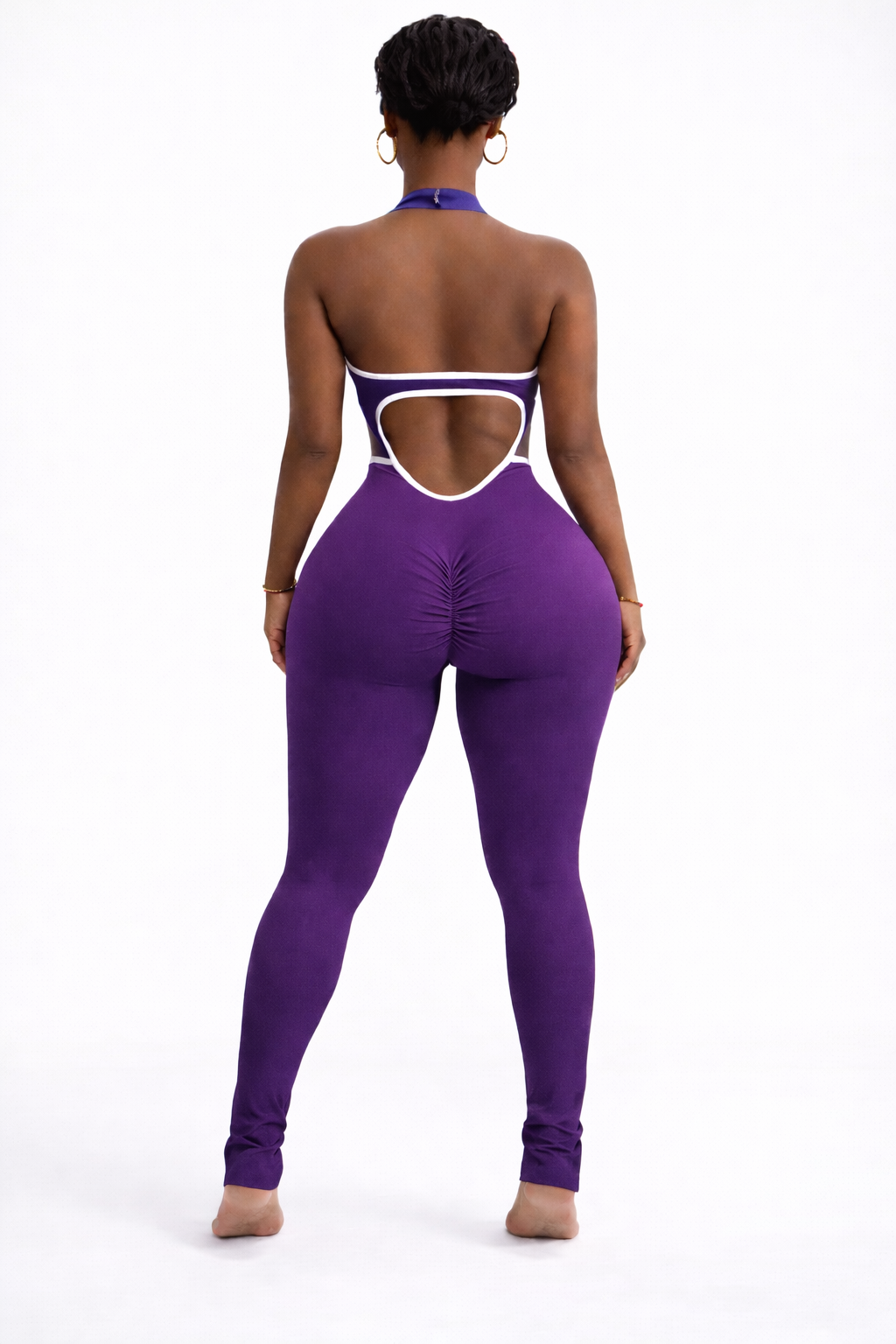 BFitted Backless Jumpsuit Shaper